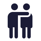 Two friends icon