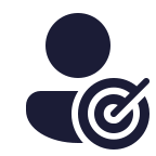Person and goal icon